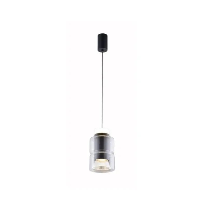 Pendente Led Roz 2X5W 3000K Preto Nordecor