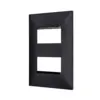 Placa 2 Postos Separados 4x2 Preto Pial Plus + Legrand