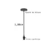 Pendente Dusty 1,80M E27 Ouro Velho Nordecor