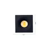 Mini Spot Led Elysa Quadrado 3w 3000k Preto Nordecor