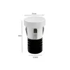 Mini Spot Led Auko Lai Redondo Embutir 1W 3000K Irc90 Branco Nordecor