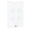 Interruptor Inteligente Smart Home 4 Teclas Touch Wi-Fi + Rf 4X2 Branco Weg Home