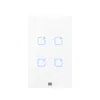Interruptor Inteligente Smart Home 4 Teclas Touch Wi-Fi + Rf 4X2 Branco Weg Home