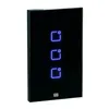 Interruptor Inteligente Smart Home 3 Teclas Touch Wi-Fi + Rf 4X2 Preto Weg Home