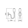 Arandela Dinamarca 230X110X240Mm 1xG9 Bt Bt Fc Usina