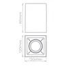 Luminaria De Sobrepor Direcionavel Square Out PAR20 STH20920PTO Stella