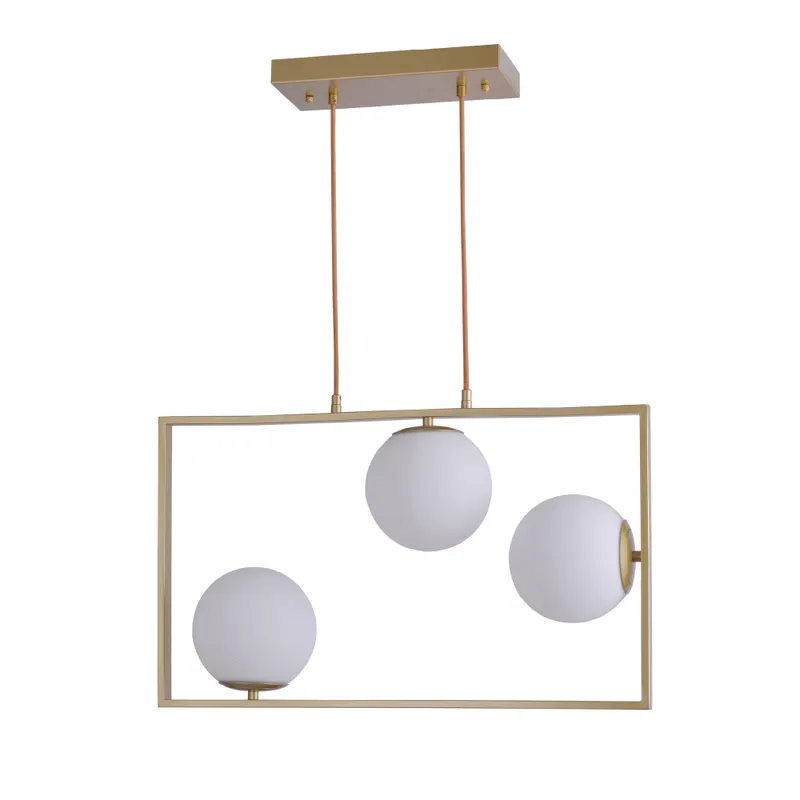 Pendente Ibba 3xE27 15CM Dourado Nordecor