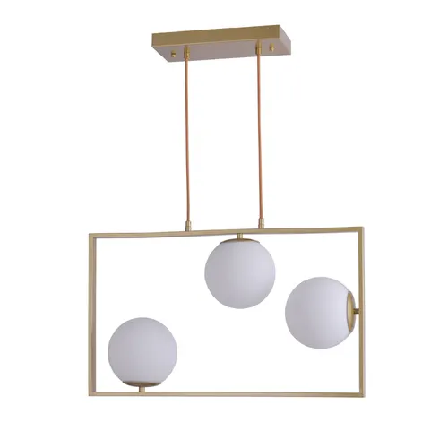 Pendente Ibba 3xE27 15CM Dourado Nordecor