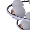 Pendente Led Hoop Duo 10xE27 86W 3000K 15CM Preto e Cobre Nordecor