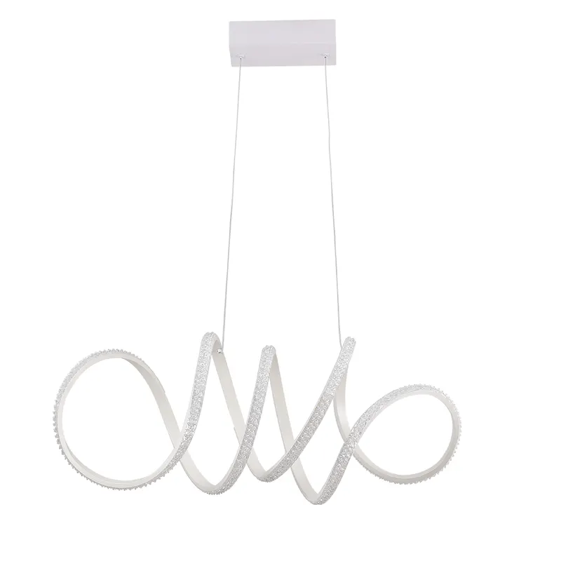 Pendente Led Lire Cristal 58W 3000K Branco Nordecor