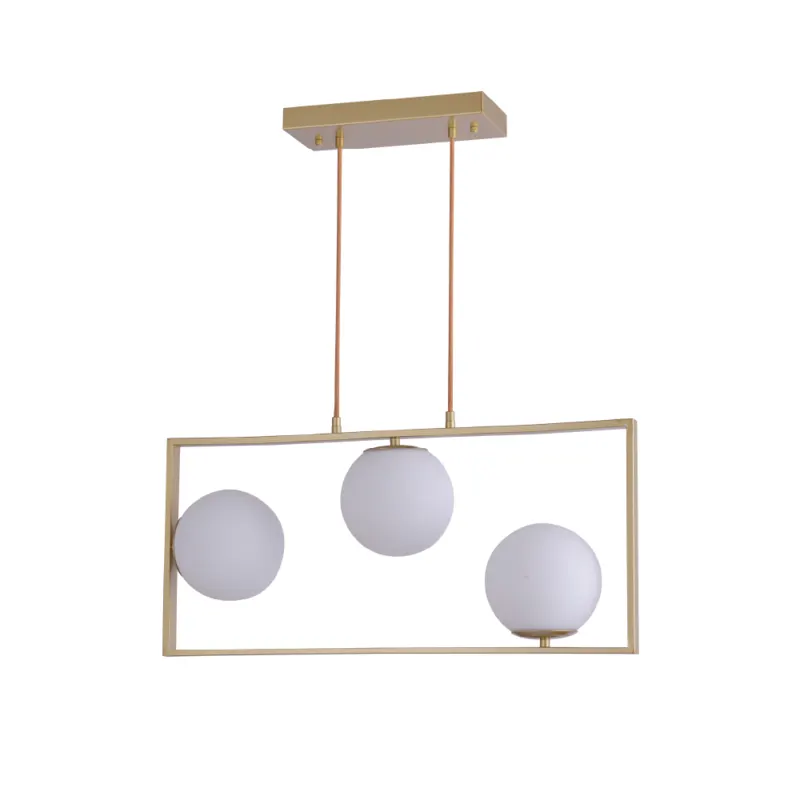 Pendente Ibba GR 3xE27 15CM Dourado Nordecor