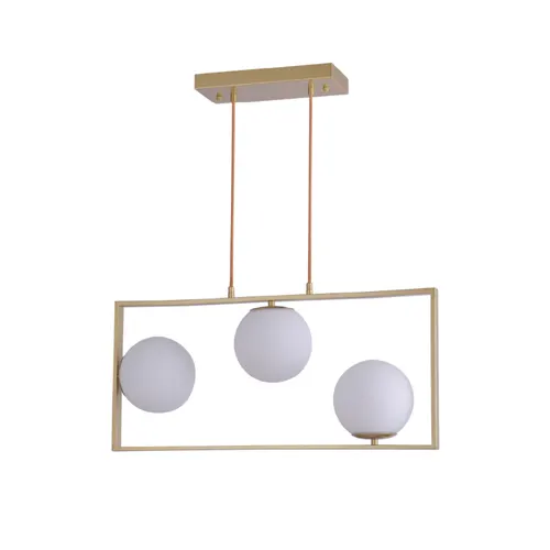 Pendente Ibba GR 3xE27 15CM Dourado Nordecor