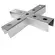 Emenda Interna Tipo X P/ Perfilado 38X38mm Galvanizado Fogo Perfil Lider