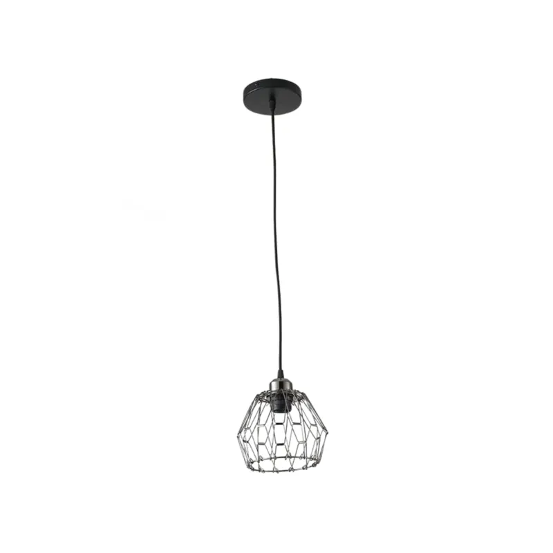 Pendente Aramado Ollin 30cm Preto Nordecor