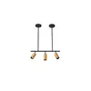 Pendente Kalla 3XGU10 Dourado e Preto Nordecor
