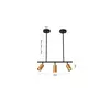 Pendente Kalla 3XGU10 Dourado e Preto Nordecor