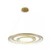 Pendente Led Zahal 3 MOD. 98W 3000K Dourado Fosco Nordecor