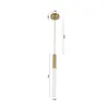 Pendente Led Vanna 3W 3000K Preto Nordecor 3W 3000K Dourado Nordecor