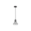 Pendente Gradeado Metal 2094 E27 Preto Nordecor
