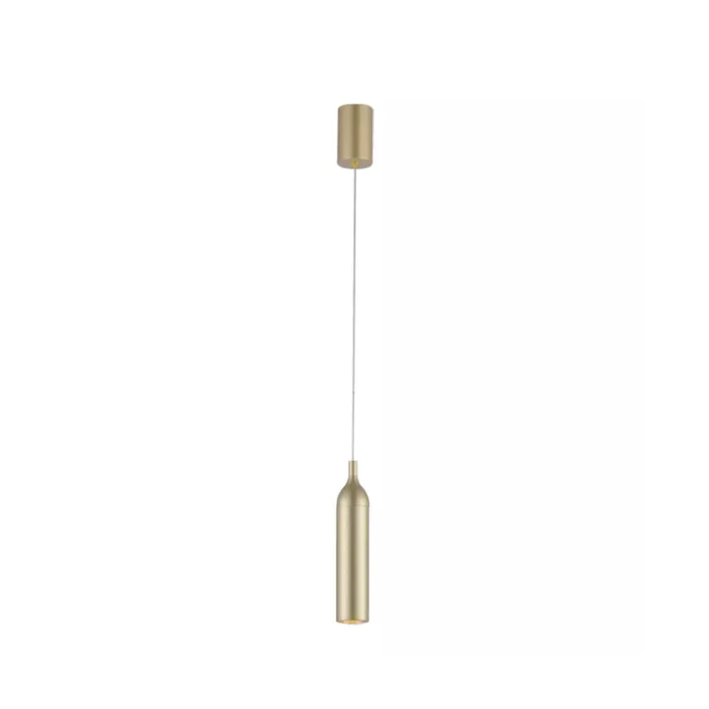 Pendente Led Wisi 5W 3000K Dourado Fosco Nordecor
