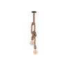 Pendente Corda 1,80m Natural 2xE27 2039 Nordecor