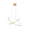 Pendente Led Inverse 60/80cm 65W 3000K Dourado Fosco Nordecor