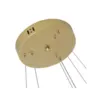 Pendente Led Inverse 60/80cm 65W 3000K Dourado Fosco Nordecor
