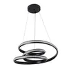 Pendente LED Lire Cristal 55W 3000K Preto Nordecor