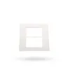 Placa 3+3 Postos 4X4 Quadrados White Arteor Legrand