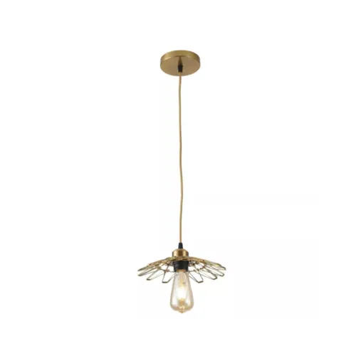 Pendente Aramado Ollin 25cm Dourado 1L Nordecor
