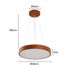Pendente Led Oris 3000k 24w 40cm Imbuia Nordecor