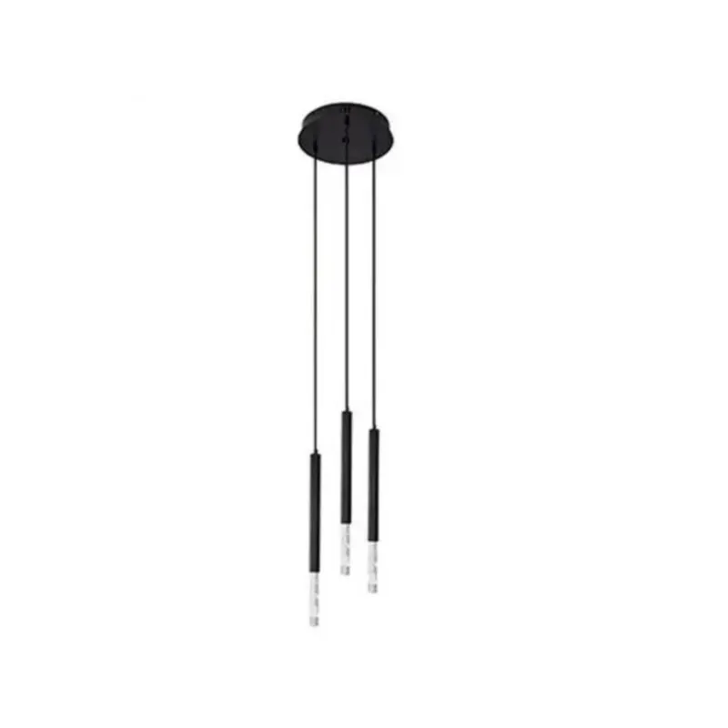 Pendente Led Pean 3X9W 3000K Preto Nordecor