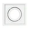 Spot Hub Micro Borda Recuado Quadrado 1 X AR70 - GU10 Branco Aluminio Luminatti
