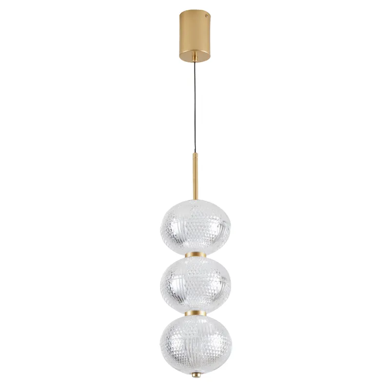 Pendente Led Luse 21W 3000K Ouro Champagne 2795 Nordecor