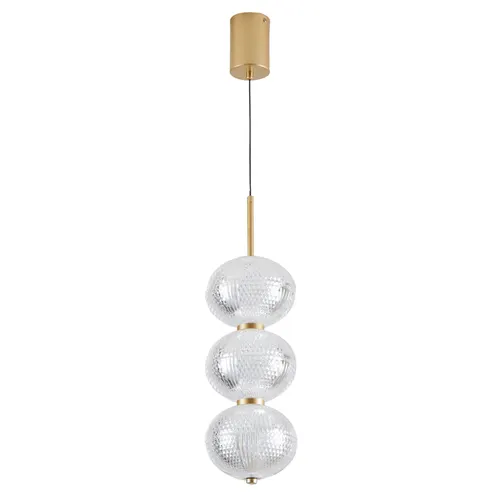 Pendente Led Luse 21W 3000K Ouro Champagne 2795 Nordecor