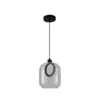 Pendente Led Ruzo 7W 3000K Transparente/ Preto 2792 Nordecor