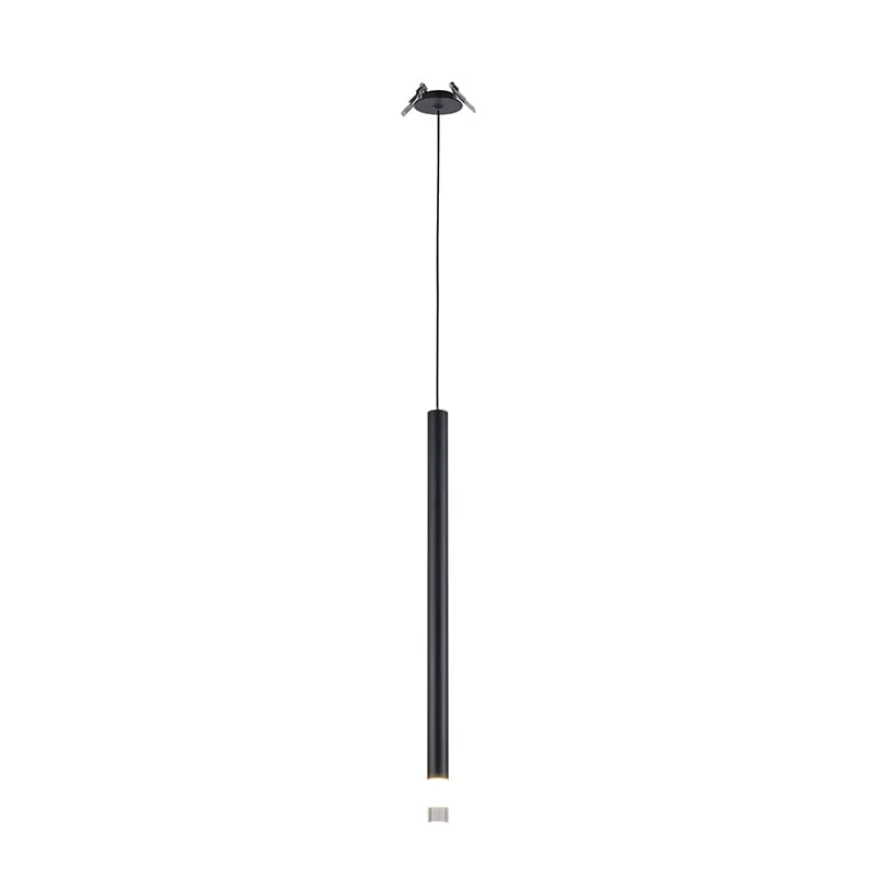 Pendente Led Embutir Lana 50Cm 3W 3000K Preto Nordecor