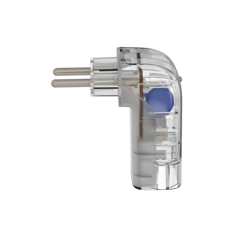 Plug adaptador 90° DPS Iclamper Pocket Fit LCF 2P 20A Transparente Clamper