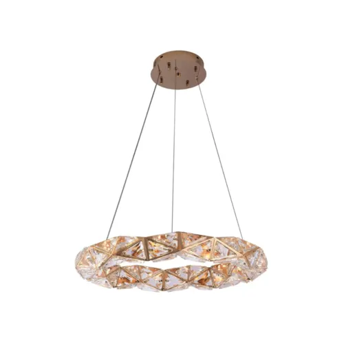 Pendente Led Kazy 53Cm 24W 3000K Ouro Brilho Nordecor