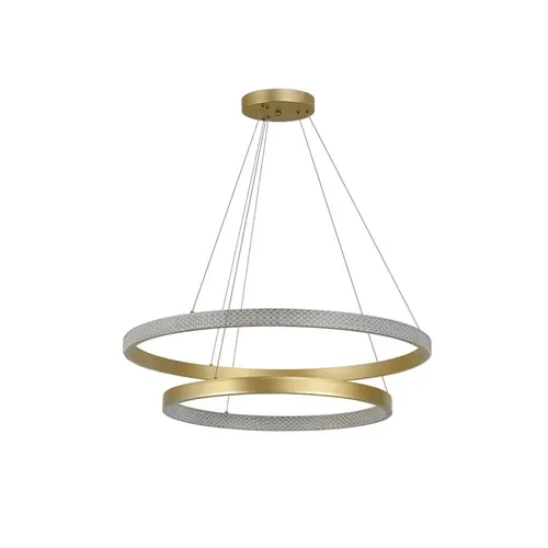 Pendente Led Bean 60 80cm 4m 67W 3000K Dourado Fosco Nordecor