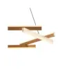 Pendente Led Wida 66Cm 45W 3000K Ouro Champagne 2788 Nordecor