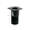 Mini Spot Led Auko Embutir Quadrado 1W Irc90 3000K Preto Nordecor