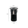 Mini Spot Led Domy Ini Redondo Embutir 1W 3000K Irc90 Preto Nordecor