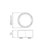 Anel Elevacao P/Embutido S.Ground 3W E 4W STL23491 Stella