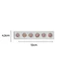 Luminaria LED Mag 6 Focos 2700K 6W 48V 12x4,3x2,2cm Branco Gaya