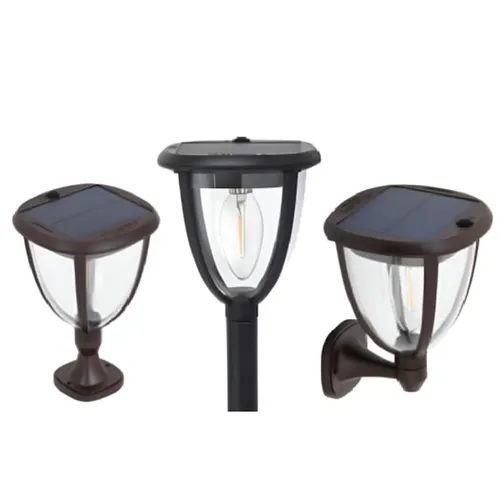 Luminaria Solar 3 Em 1 Classic Preta 2 Unidades 5W 3000K 3190 Gaya