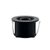 Mini Spot Led Ollo Redondo Embutir 1W 3000K Irc90 Preto Nordecor