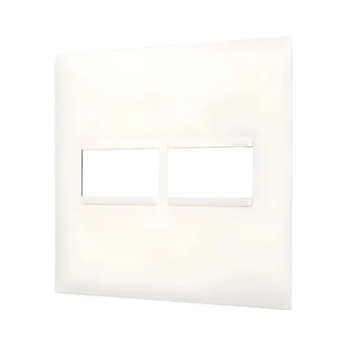 Placa 1+1 Posto 4X4 Branco Pial Plus + Legrand