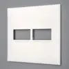 Placa 1+1 Posto 4X4 Branco Pial Plus + Legrand