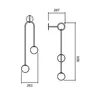 Arandela Pendulo 270X1430X275Mm 2xG9 Bt Bt Fc Usina